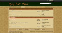 Desktop Screenshot of flyingpurplehippos.org